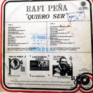 Disco de Vinilo Rafi Peña - Quiero Ser Vinyl Record