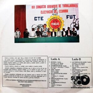 Disco de Vinilo Varios - 1er. Festival De La Canción Nacional Fedelec Vinyl Record
