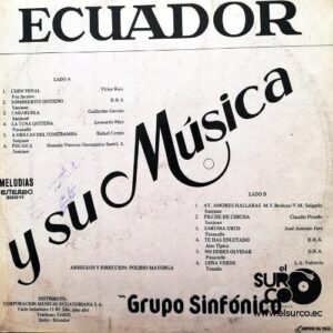Disco de Vinilo Grupo Sinfónico - Ecuador Y Su Música Vinyl Record