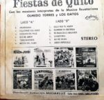 Disco de Vinilo Olmedo Torres Y Los Gatos - Fiestas De Quito Vinyl Record
