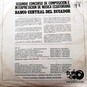 Disco de Vinilo Orquesta Del Conservatorio Salvador Bustamante De Loja - Vinyl Record