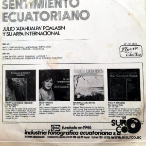 Disco de Vinilo Julio “Atahualpa” Poalasin - Sentimiento Ecuatoriano Vinyl Record