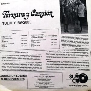 Disco de Vinilo Tulio Bustos - Ternura Y Canción Vinyl Record