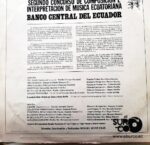 Disco de Vinilo Orquesta Del Conservatorio Salvador Bustamante De Loja - Segundo Concurso De Composición E Interpretación De Música Ecuatoriana Vinyl Record