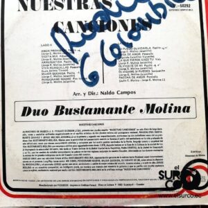Disco de Vinilo Dúo Bustamante Molina - Nuestras Canciones Vinyl Record