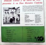 Disco de Vinilo Olmedo Torres - Olmedo Torres Y Su Saxo De Oro Presente A Su Dúo: Morales – Cadena Vinyl Record