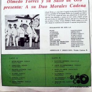 Disco de Vinilo Olmedo Torres - Olmedo Torres Y Su Saxo De Oro Presente A Su Dúo: Morales – Cadena Vinyl Record