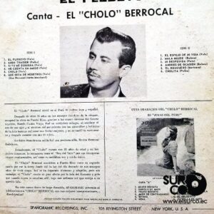 Disco de Vinilo Cholo Berrocal - El Plebeyo Vinyl Record