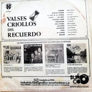 Disco de Vinilo Varios - Valses Criollos Del Recuerdo Vol 1 Vinyl Record