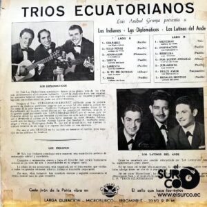 Disco de Vinilo Tríos Ecuatorianos - Larga Duración Alta Fidelidad Vinyl Record