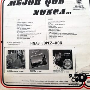 Disco de Vinilo Hermanas López Ron - Mejor Que Nunca Vinyl Record
