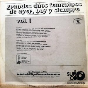 Disco de Vinilo Varios - Grandes Dúos Femeninos De Ayer, Hoy Y Siempre Vinyl Record