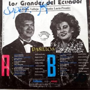 Disco de Vinilo Claudio Vallejo y Anita Lucía Proaño - Los Grandes Del Ecuador Vinyl Record