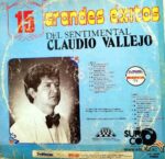 Disco de Vinilo Claudio Vallejo - 15 Grandes Éxitos Del Sentimental Vinyl Record