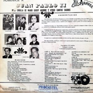 Disco de Vinilo Mario Godoy - Misa Criolla Homenaje A Juan Pablo II Vinyl Record