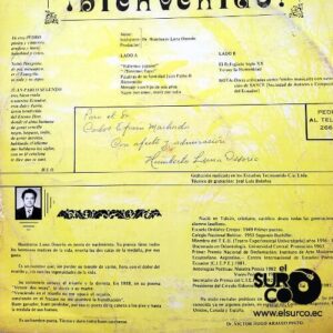 Disco de Vinilo Humberto Luna Ossorio - Homenaje A S. S. Juan Pablo Segundo En Su Visita Al Ecuador Vinyl Record