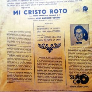Disco de Vinilo Jose Antonio Cossio - Mi Cristo Roto Vinyl Record