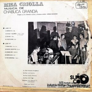 Disco de Vinilo Chabuca Granda - Música Criolla Vinyl Record