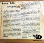 Disco de Vinilo Maria Luisa Anido - Recital Anido Vinyl Record