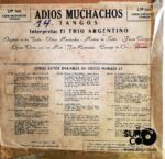 Disco de Vinilo Trío Argentino - Adiós Muchachos Vinyl Record