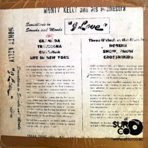 Disco de Vinilo Monty Kelly Plays - Sensations In Sounds And Moods I Love Vinyl Record