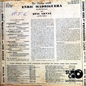 Disco de Vinilo Enric Madriguera - Go Latin Vinyl Record