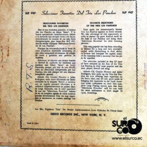 Disco de Vinilo Los Panchos - Selecciones Favoritas Del Trio Los Panchos Vinyl Record