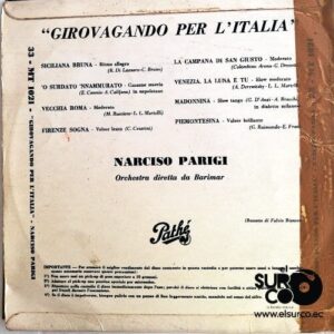 Disco de Vinilo Narciso Parigi - Girovagando Per L'italia Vinyl Record
