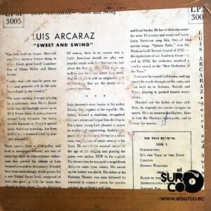 Disco de Vinilo Luis Arcaraz - Sweet And Swing Vinyl Record