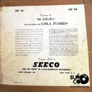 Disco de Vinilo Lola Flores - Acompañada De La Orquesta Del Maestro Torroba Vinyl Record