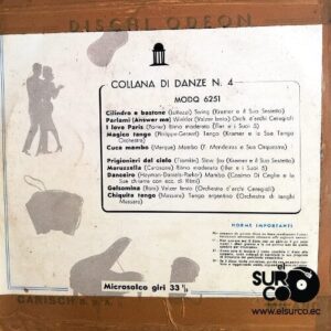 Disco de Vinilo Fernando Mendeiras E Sua Orquestra - Collana Di Danze Vinyl Record