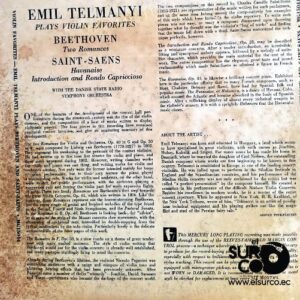 Disco de Vinilo Emil Telmanyi - Violin Favorites Vinyl Record