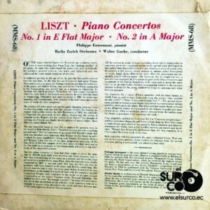Disco de Vinilo Philippe Entremont - Liszt Piano Concertos Vinyl Record