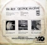 Disco de Vinilo George Mccrae - We Did It Vinyl Record