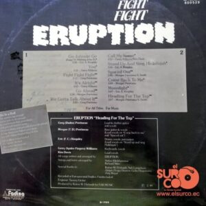 Disco de Vinilo Eruption - Fight Fight Fight Vinyl Record