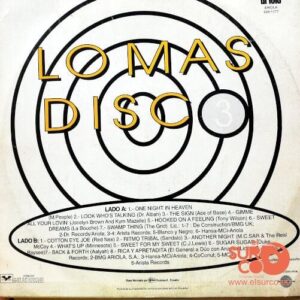 Disco de Vinilo Varios - Lo Mas Disco 3 Vinyl Record