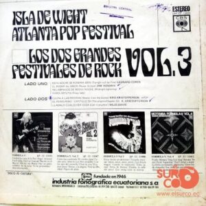 Disco de Vinilo Varios - Isla De  Wight Atlanta Pop Festival Vinyl Record