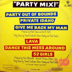 Disco de Vinilo The B-52’S - Party Mix ! Vinyl Record