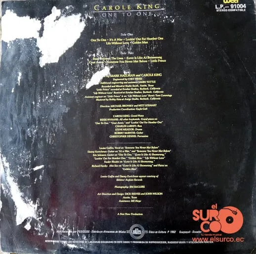 Disco de Vinilo Carole King - One To One Vinyl Record