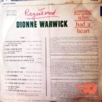 Disco de Vinilo Dionne Warwick  - Anyone Who Had A Heart Vinyl Record
