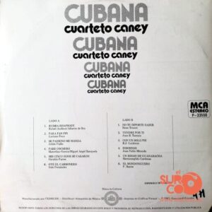 Disco de Vinilo Cuarteto Caney - Cubana Vinyl Record