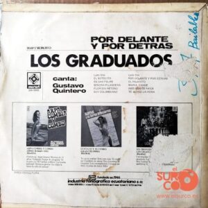 Disco de Vinilo Los Graduados - Por Delante Y Por Detrás Vinyl Record