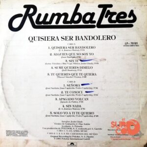 Disco de Vinilo Rumba Tres - Quisiera Ser Bandolero Vinyl Record
