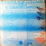 Disco de Vinilo El Cuarteto Impulso - De Fiesta Por Colombia Vol 4 Vinyl Record