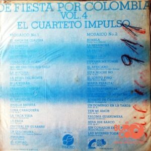 Disco de Vinilo El Cuarteto Impulso - De Fiesta Por Colombia Vol 4 Vinyl Record