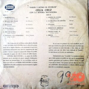 Disco de Vinilo Cecilia Cruz Con La Sonora Matancera - Sabor Y Ritmo De Pueblos Vinyl Record