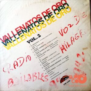 Disco de Vinilo Varios - Vallenatos De Oro Vinyl Record