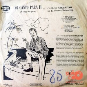 Disco de Vinilo Carlos Argentino Con La Sonora Matancera - Yo Canto Para Ti Vinyl Record