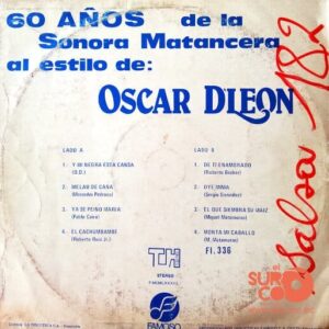 Disco de Vinilo Sonora Matancera - Al Estilo de Oscar D’ León Vinyl Record
