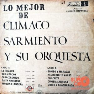Disco de Vinilo Climaco Sarmiento Y Su Orquesta - Lo Mejor De Climaco Sarmiento Y Su Orquesta Vinyl Record
